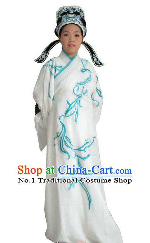 Chinese Classical Opera Costumes Long Sleeve Dance Costume Dance Supply Dance Apparel Theatrical Costumes Complete Set for Men