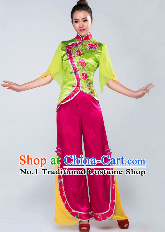 Chinese Classical Mandarin Competition Dance Costumes for Women