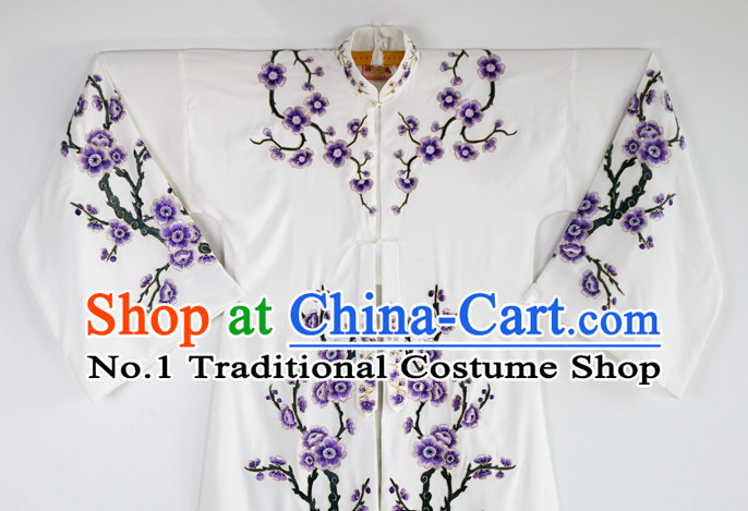 Chinese Beijing Opera Peking Opera Theatrical Costumes Embroidered Plum Blossom Long Robe for Women