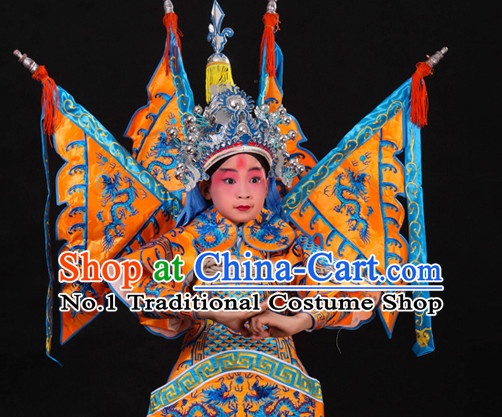 Asian Fashion China Traditional Chinese Dress Ancient Chinese Clothing Chinese Traditional Wear Chinese Opera Armor Wu Sheng Costumes for Child