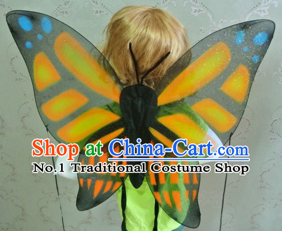 Chinese Traditional Butterfly Wings Costumes for Kids