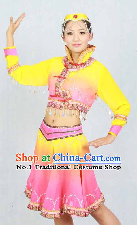 Asian Fashion China Dance Apparel Dance Stores Dance Supply Discount Chinese Mongolian Dance Costumes for Women