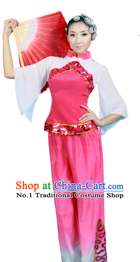 Asian Fashion China Dance Apparel Dance Stores Dance Supply Discount Chinese Fan Dance Costumes for Women