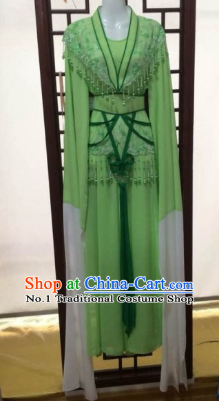 Asian Chinese Traditional Dress Theatrical Costumes Ancient Chinese Clothing Chinese Attire Mandarin Water Sleeve Skirt for Women