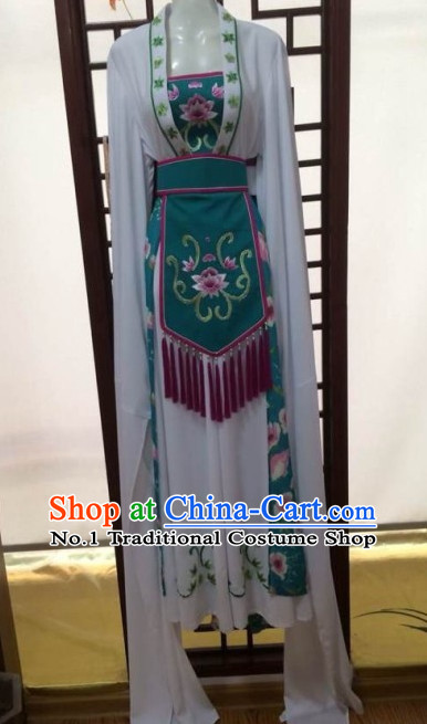 Asian Chinese Traditional Dress Theatrical Costumes Ancient Chinese Clothing Chinese Attire Mandarin Opera Water Sleeve Costumes for Women
