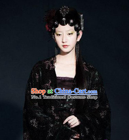 Chinese costumes sexy hanfu ancient princess clothing hair accessories