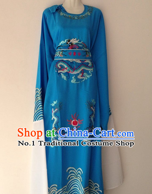 Long Sleeve Dragon Embroidery Classical Dance Costumes for Men