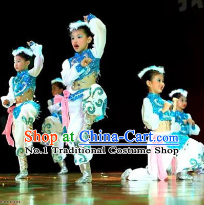 Chinese Mongolian Kids Dance Costumes Dancewear