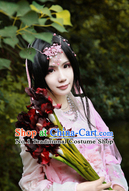 Chinese Traditional Black Long Wig for Women