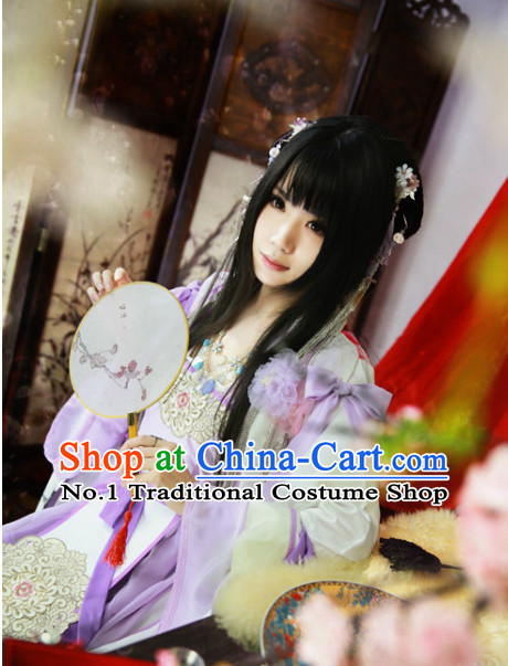 Chinese Traditional Black Long Wig for Women