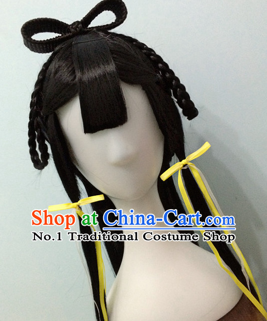 Buy Directly from China Traditional Chinese Costumes Black Wigs