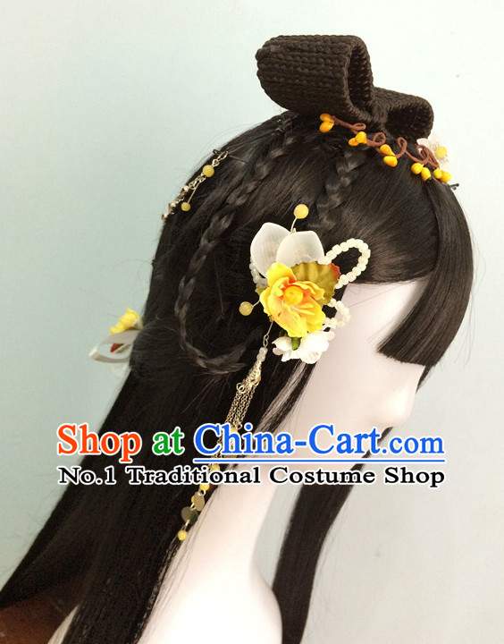 China online Shopping Traditional Chinese Fairy Costumes Black Wigs and Hair Pieces