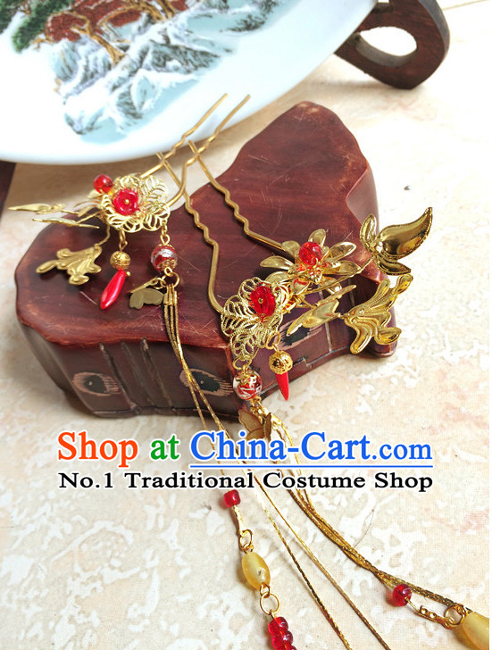 Traditional Chinese Handmade Bridal Hair Pieces Hair Accessories Hair Jewelry