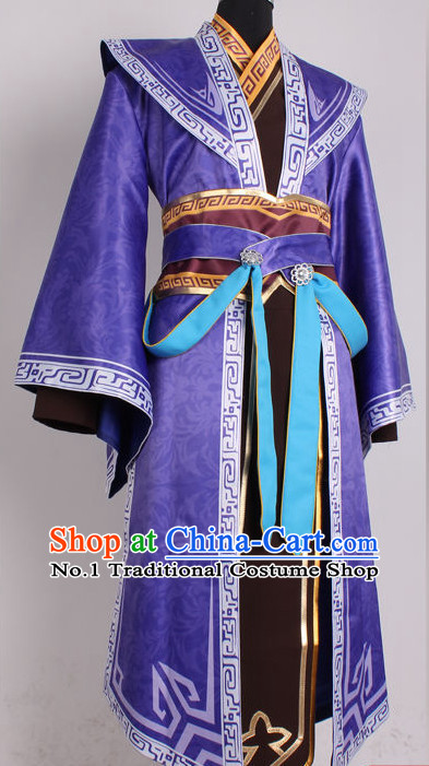 Asia Fashion Top Chinese Swordsman Costumes Complete Set for Men