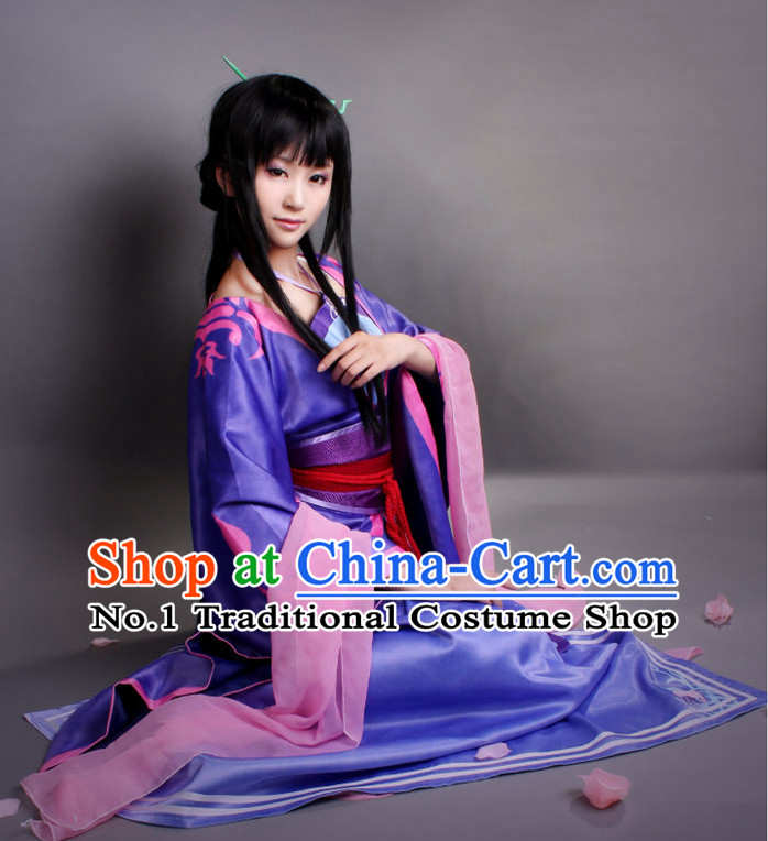 Asia Fashion Top Chinese Fairy Cosplay Halloween Costumes Complete Set