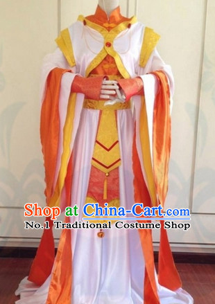 Chinese Hanfu Cosplay Costumes Complete Set for Girls