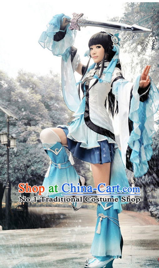 Asia Fashion Chinese Kung Fu Female Cosplay Costumes Halloween Costumes