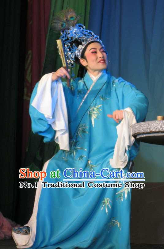 Asian Chinese Traditional Dress Theatrical Costumes Ancient Chinese Clothing Young Student Costumes and Hat