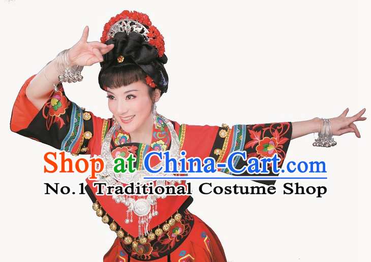 Asian Chinese Traditional Dress Theatrical Costumes Ancient Chinese Clothing Ethnic Costumes