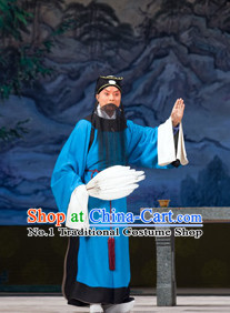Asian Chinese Traditional Dress Theatrical Costumes Ancient Chinese Clothing Beijing Opera Wise Men Costumes and Hat