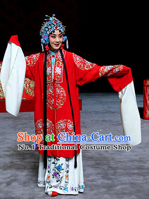 Ancient Chinese Beijing Opera Hua Dan Hua Tan Long Water Sleeves Robe Costumes for Women