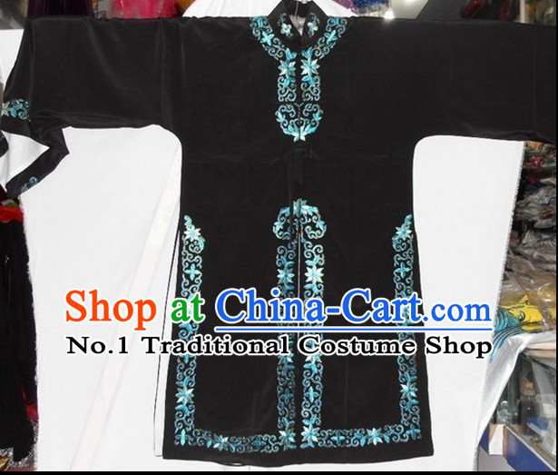 Traditional Ancient Chinese Beijing Opera Black Robes