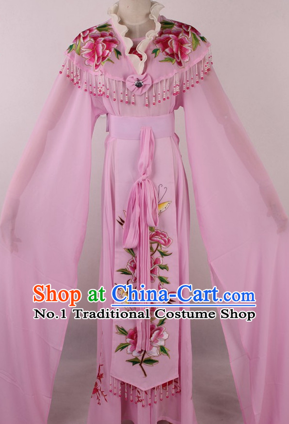 Chinese Traditional Dresses Theatrical Costumes Ancient Chinese Hanfu Water Sleeves Costumes for Girls