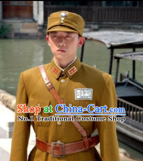China Kuomintang Military Officier Uniform and Hat Complete Set for Men