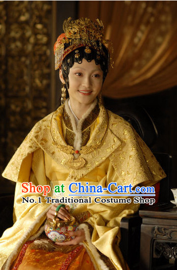 China Dream of Red Chamber Jia Baoyu Costumes and Hair Jewelry Complete Set for Women