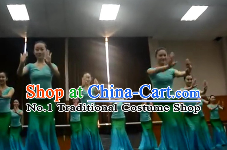 Beijing dancing Academy Chinese Folk dancing Exam Girls Dai dancing Costumes