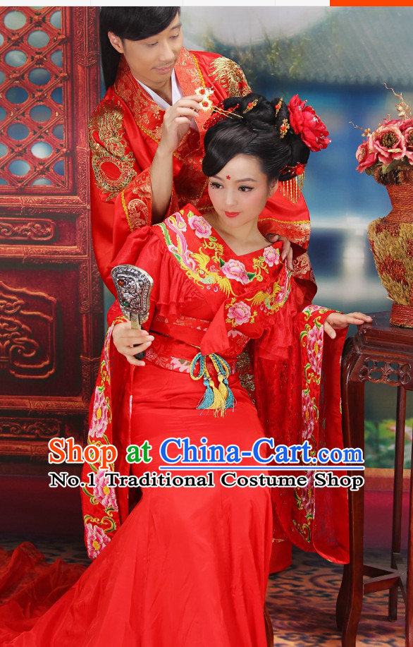 Top Chinese Wedding Dress Bridal Costumes Hanfu Attire for Women