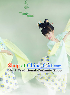 Traditional Chinese Photo Costume Princes Dress and Hair Accessories Complete Set for Children