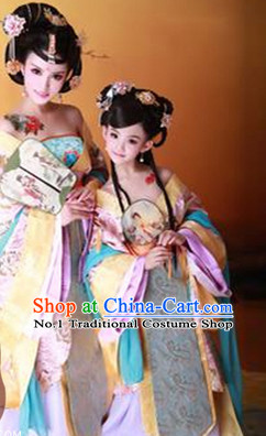 Traditional Chinese Photo Costume Princes Dress and Hair Accessories Complete Set for Children