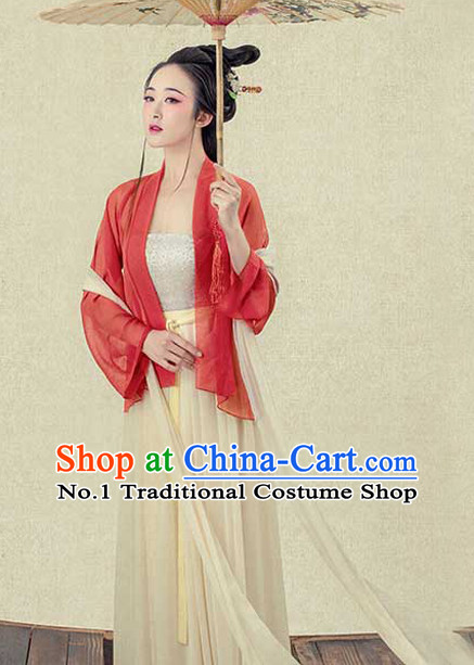 Traditional Chinese Photo Costume Hanfu Costumes and Hair Accessories for Women