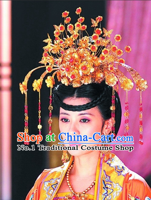 Handmade Chinese Palace Princess Wigs and Hair Accessories