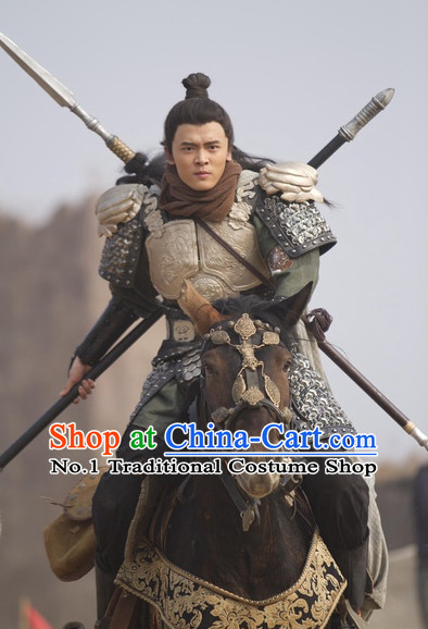 Traditional Chinese Ancient General Warrior Armor Costumes Complete Set
