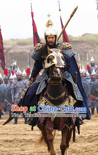 Traditional Chinese Ancient General Warrior Armor Costumes Complete Set