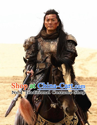 Traditional Chinese Ancient General Warrior Armor Costumes Complete Set