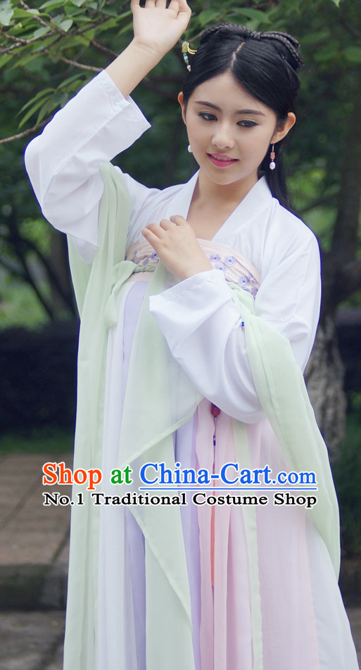 Ancient Chinese Tang Palace Lady Costumes Complete Set for Women