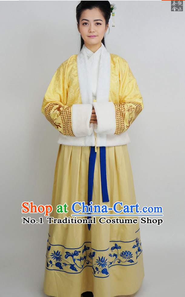 Ancient Chinese Traditional Hanfu Dresses Complete Set for Women