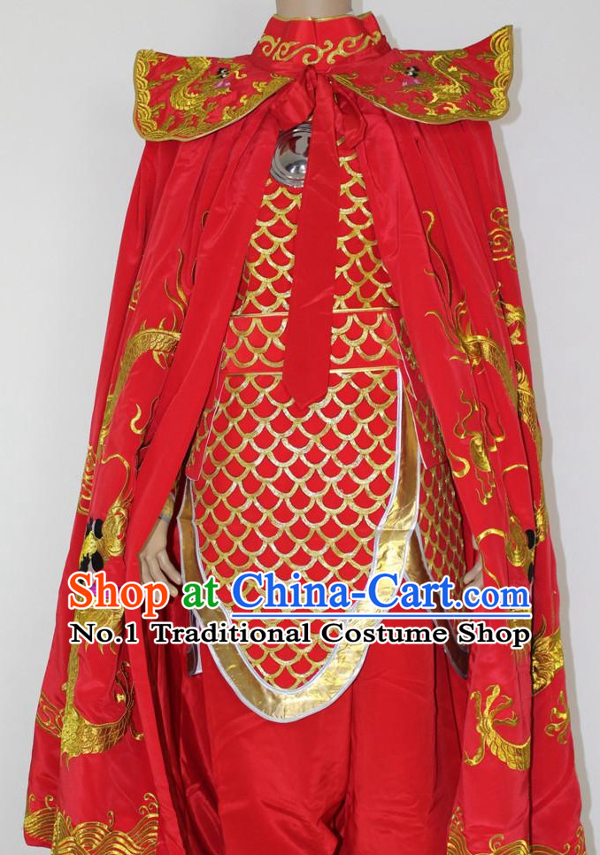 China Emperor Costumes and Mantle Complete Set for Men