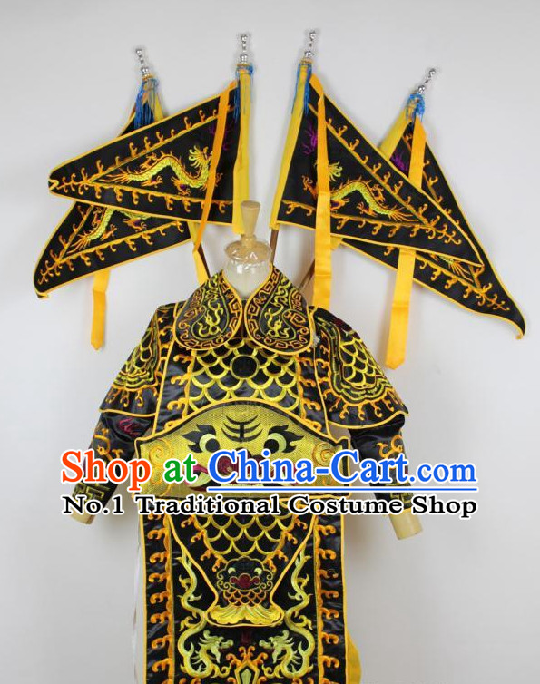 Chinese Ancient General Armor Costumes Complete Set for Kids