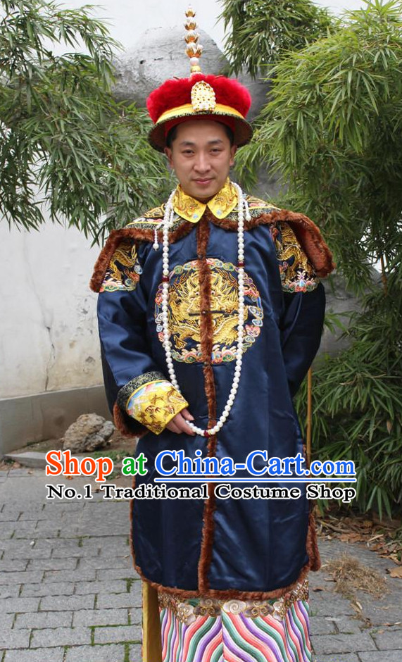Chinese Ancient Official Costume and Hat Complete Set for Men