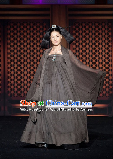 Ancient Korean Imperial Empress ostume and Headpieces Complete Set