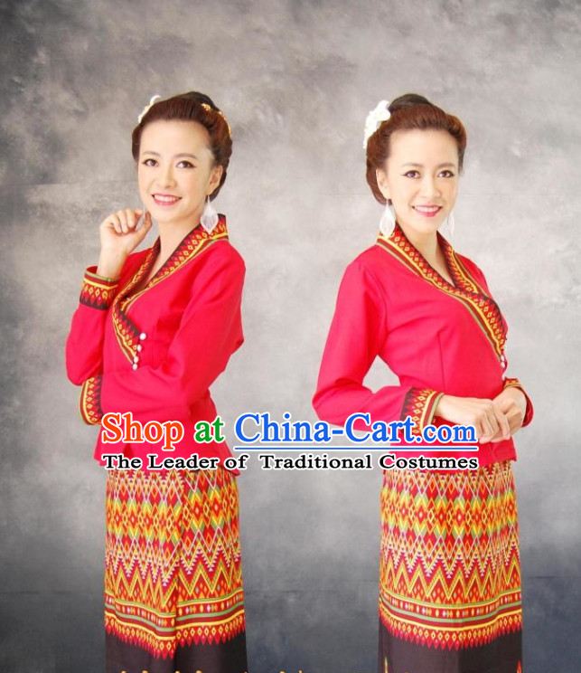 Thailand Fashion Thailand Customs Thai Shirts and Skirts for Women