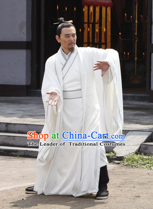 White Taoist Clothes for Men