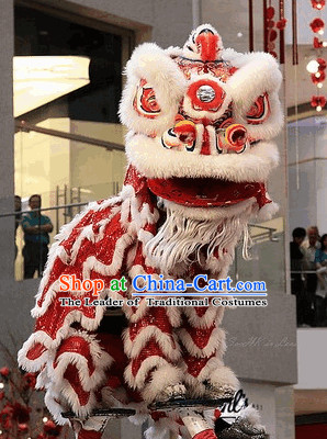 100_ Natural Wool Brand New Southern Lion Dance Costumes Complete Set