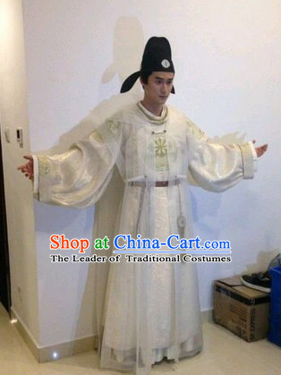 Tang Dynasty Official Clothes and Hat Complete Set for Men