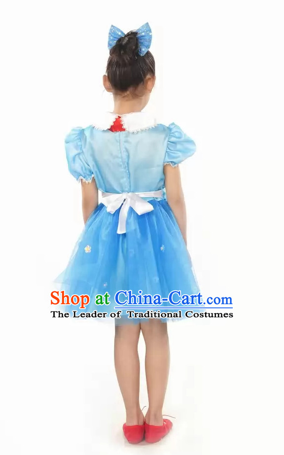 Lovely Primary Student Dance Costume and Headpiece for Children