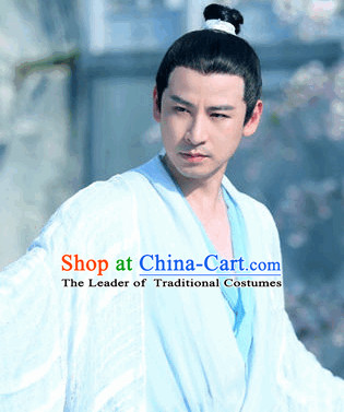 Ancient Chinese Young Men Black Wigs
